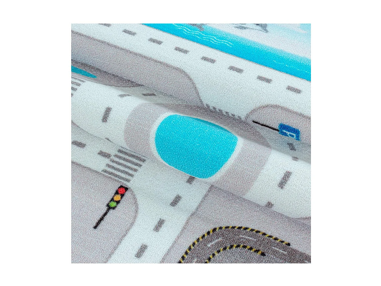 Tapis chambre bébé et enfant Road Rectangulaire Enfant Mécanique Antidérapant