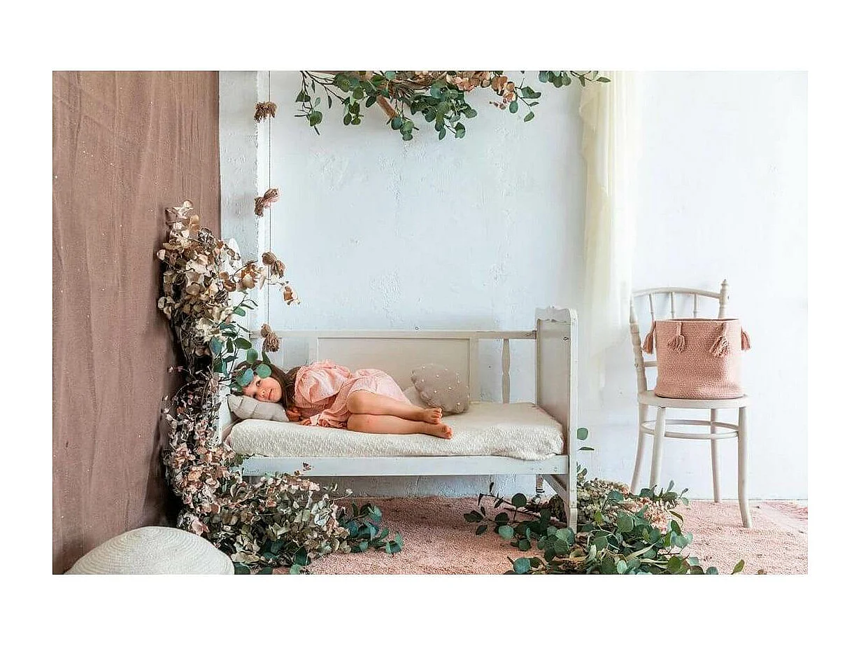 Tapis enfant en coton lavable en machine Woods Symphony Rectangulaire Enfant Fait main Tap