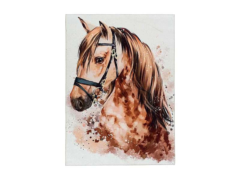 Tapis multicolore pour chambre de fille Bulle Rectangulaire Enfant Mécanique Tapis plat