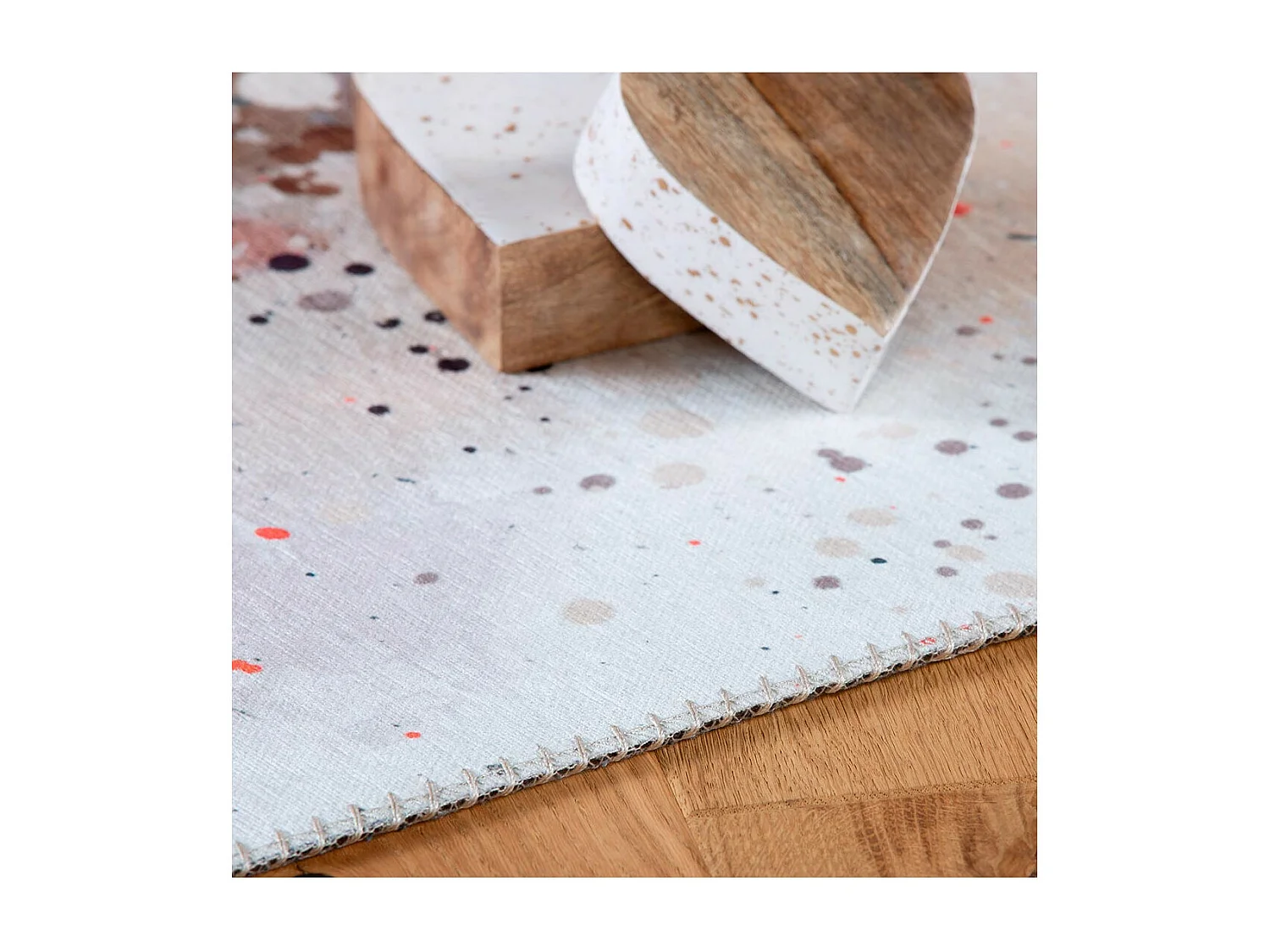 Tapis multicolore pour chambre de fille Bulle Rectangulaire Enfant Mécanique Tapis plat