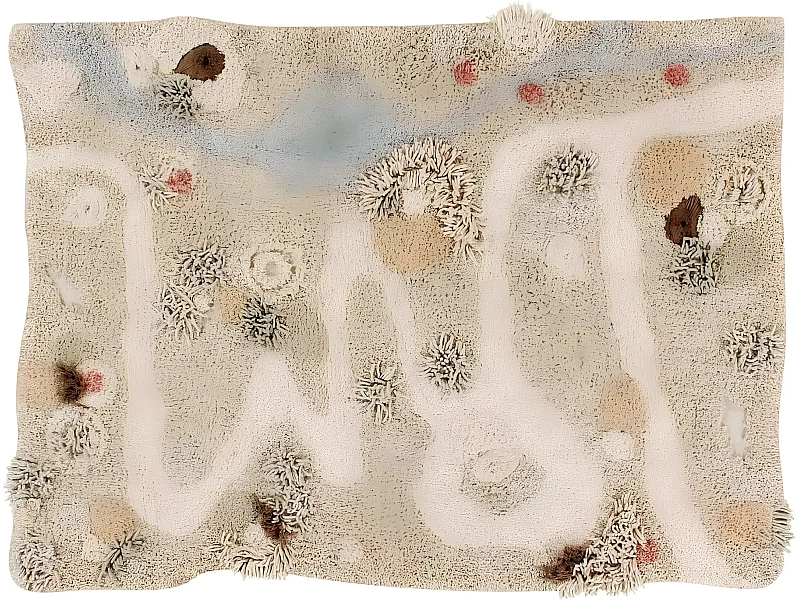 Tapis de jeu en coton lavable en machine enfant Path Of Nature Rectangulaire Enfant Fait m