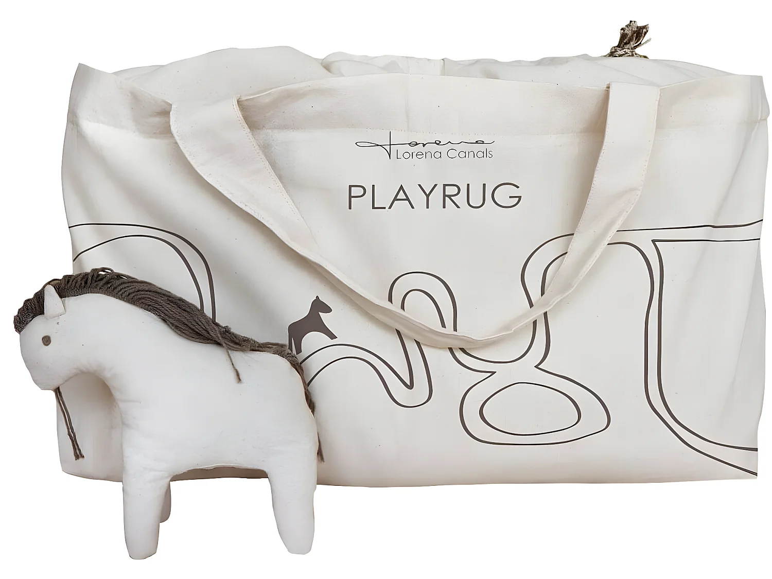 Tapis de jeu en coton lavable en machine enfant Path Of Nature Rectangulaire Enfant Fait m