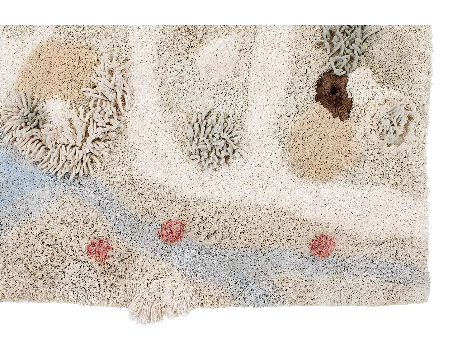 Tapis de jeu en coton lavable en machine enfant Path Of Nature Rectangulaire Enfant Fait m