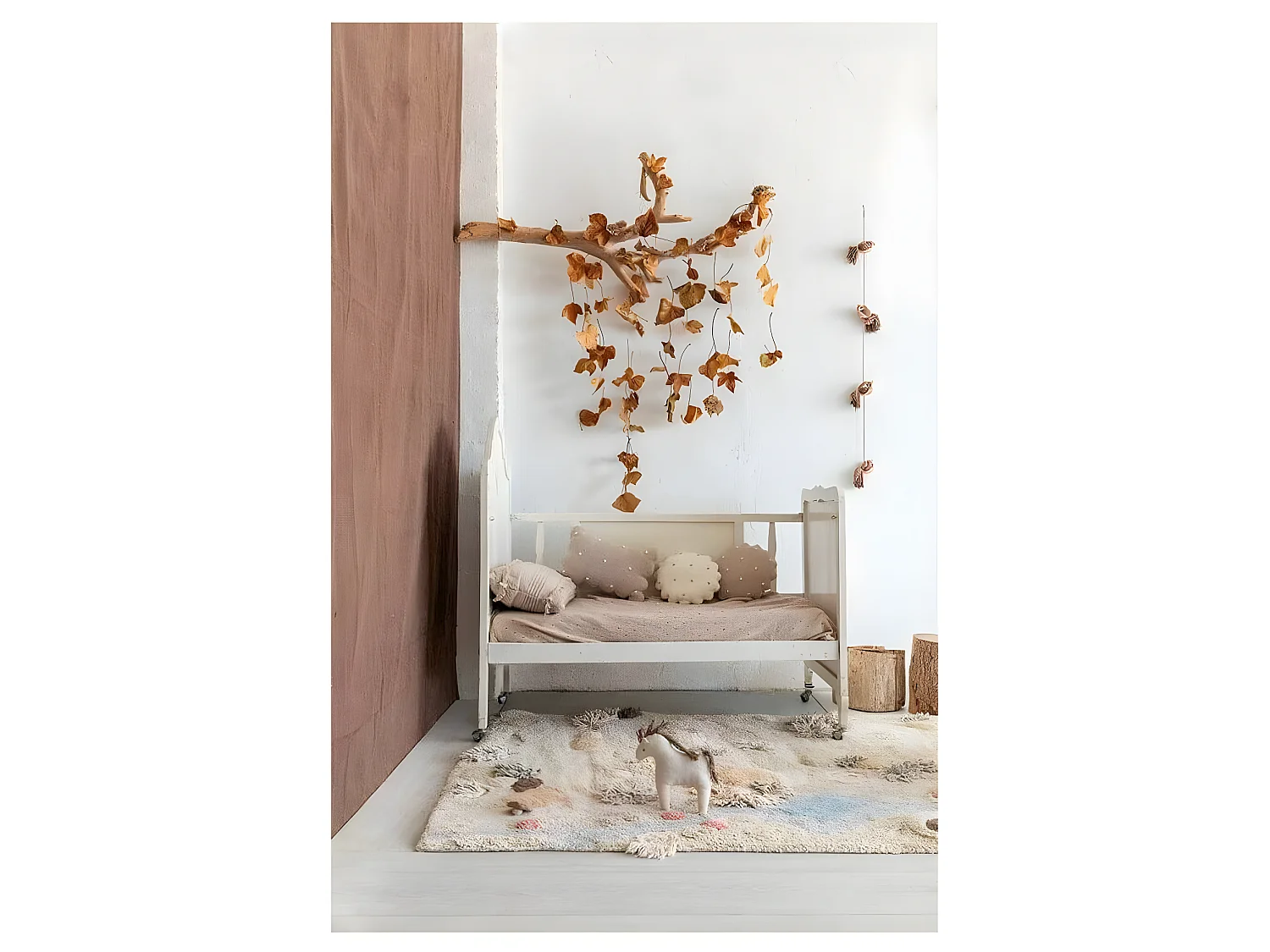 Tapis de jeu en coton lavable en machine enfant Path Of Nature Rectangulaire Enfant Fait m