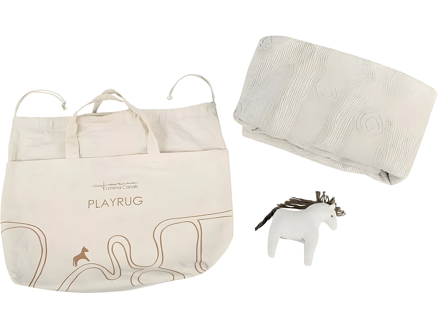 Alfombra de algodón para jugar 120 x 160 cm