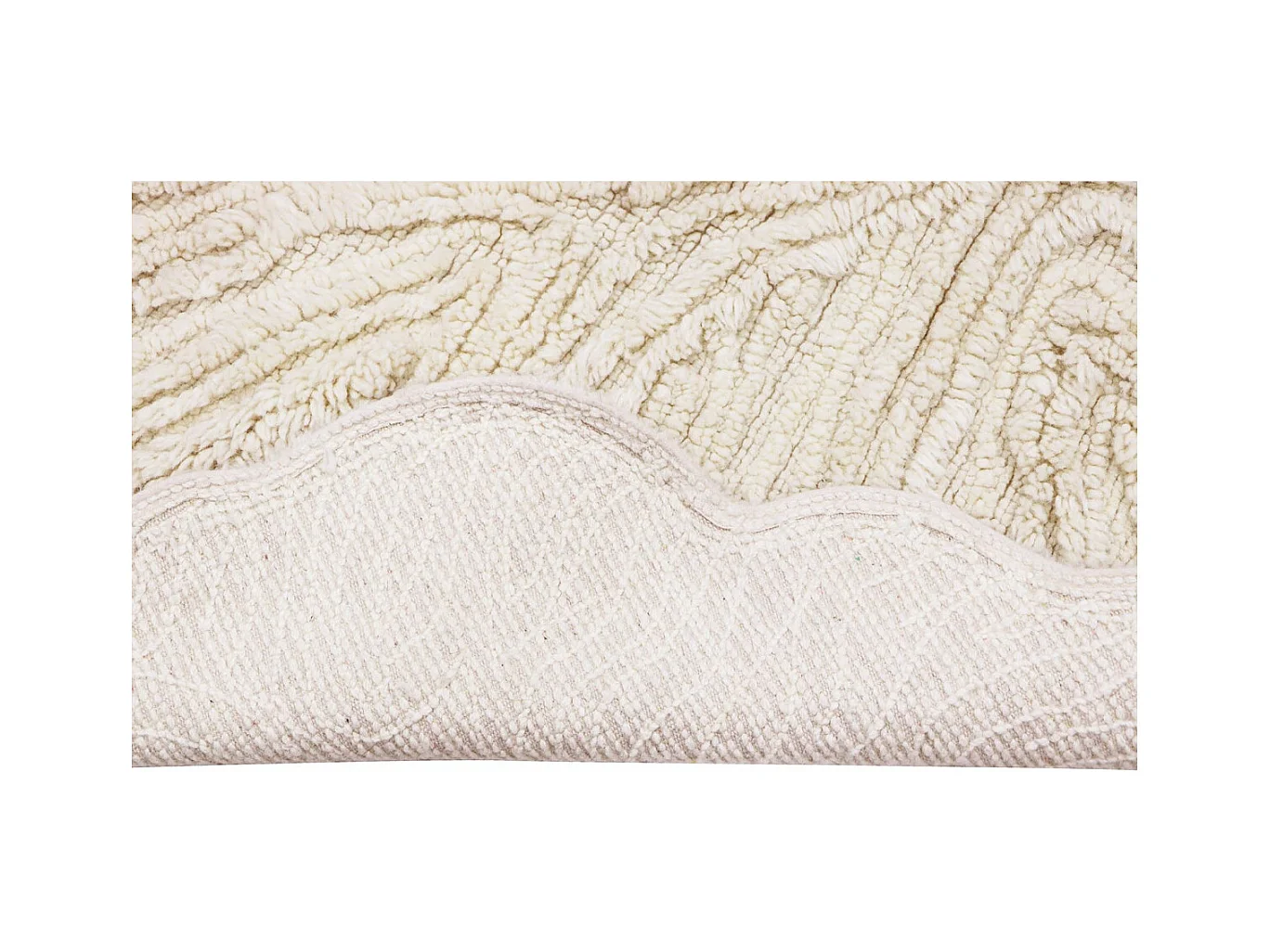 Tapis enfant en laine Pink Nose Sheep Rectangulaire Enfant Fait main Recommandé pour les e