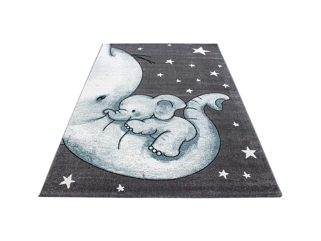 Tapis rectangle pour chambre enfant éléphant Zoupiou Rectangulaire Enfant Mécanique