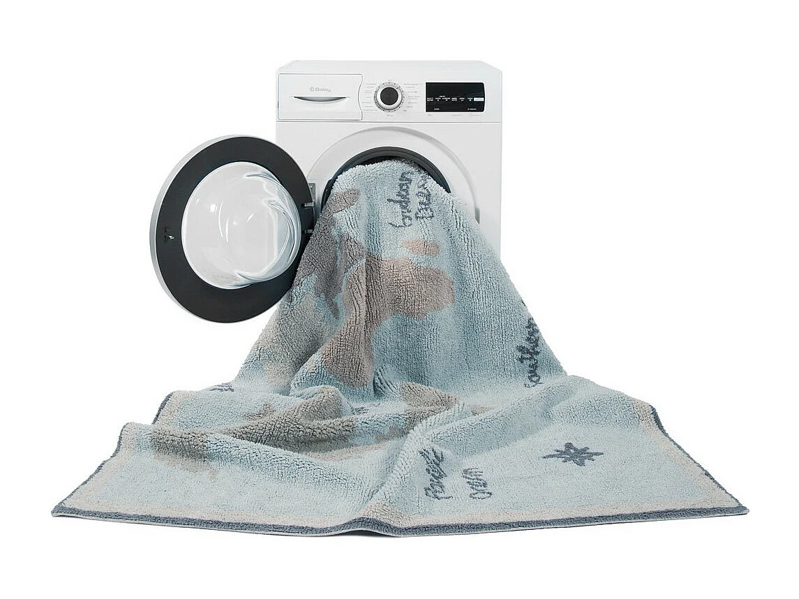 Tapis enfant coloré à courtes mèches Vintage Map Lorena Canals Rectangulaire Enfant Fait m