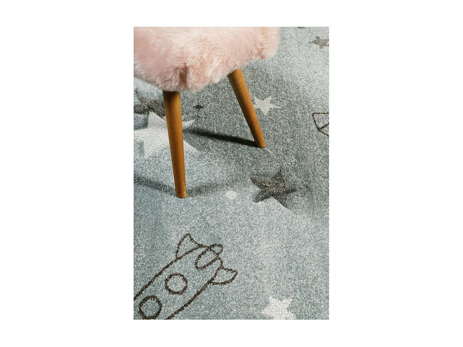 Tapis pour chambre enfant Yoda Esprit Home Rectangulaire Enfant Tissé