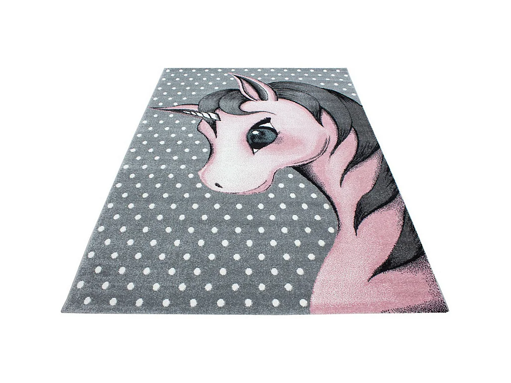 Tapis rectangle pour chambre de bébé licorne Willis Rectangulaire Enfant Mécanique