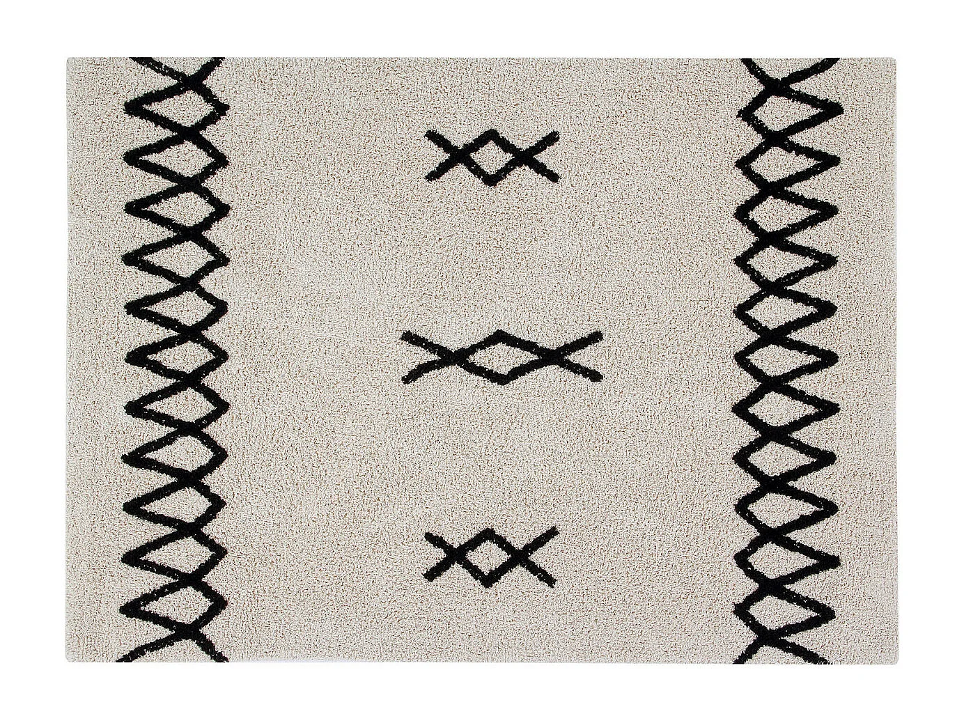 Tapis berbère en coton ethnique lavable en machine Atlas Lorena Canals Rectangulaire Enfan