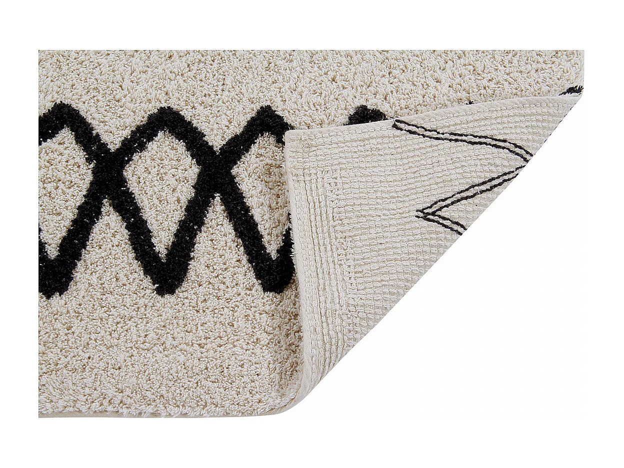 Tapis berbère en coton ethnique lavable en machine Atlas Lorena Canals Rectangulaire Enfan