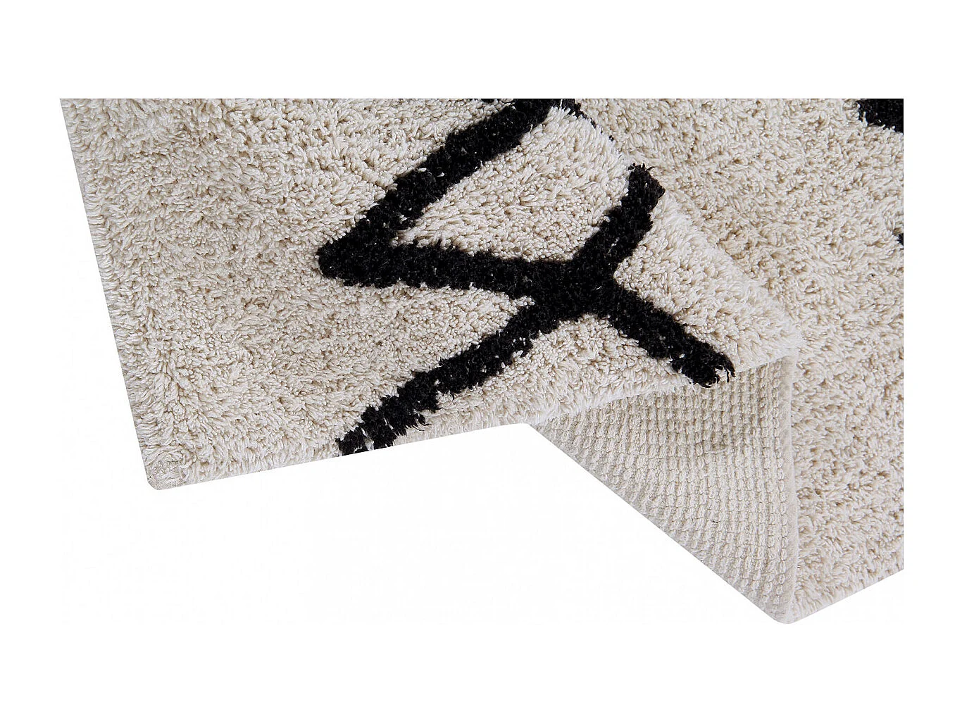 Tapis berbère en coton ethnique lavable en machine Atlas Lorena Canals Rectangulaire Enfan