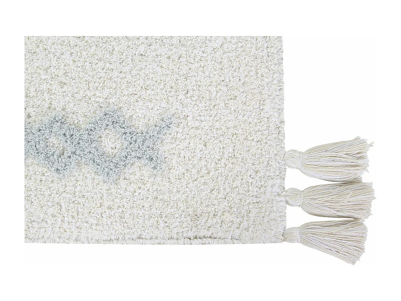 Tapis blanc lavable en machine pour chambre enfant Kim Lorena Canals Rectangulaire Enfant