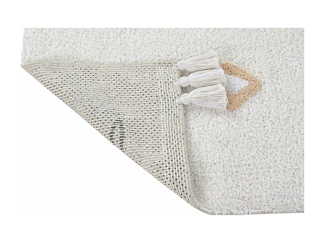 Tapis blanc lavable en machine pour chambre enfant Kim Lorena Canals Rectangulaire Enfant