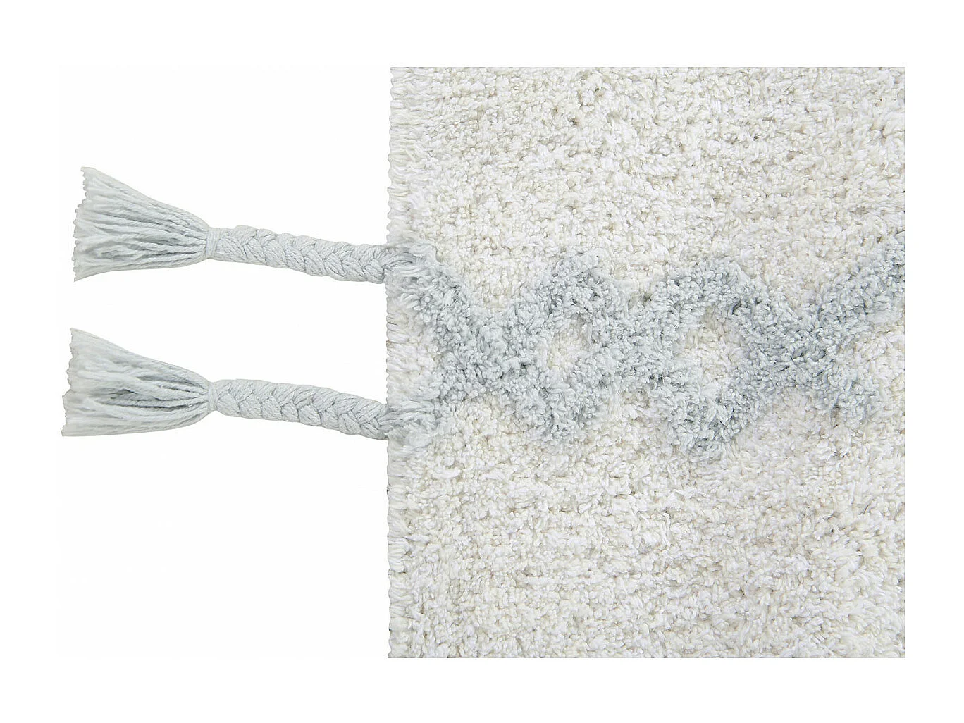 Tapis blanc lavable en machine pour chambre enfant Kim Lorena Canals Rectangulaire Enfant