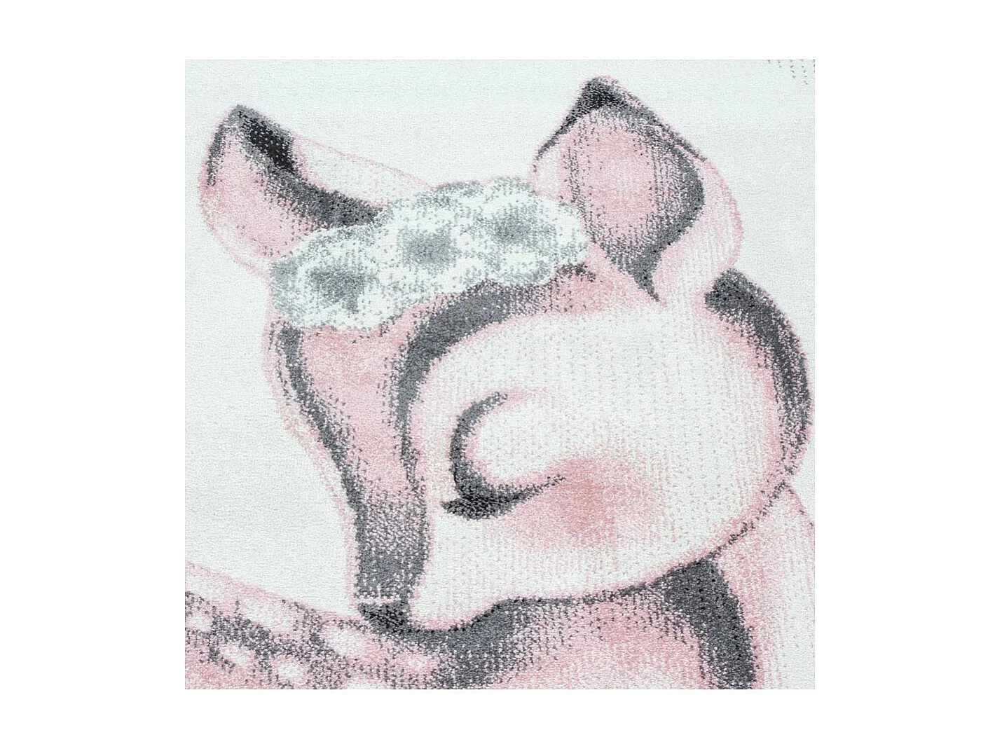 Tapis pour chambre d'enfant rose rectangle Bamba Rectangulaire Enfant Mécanique