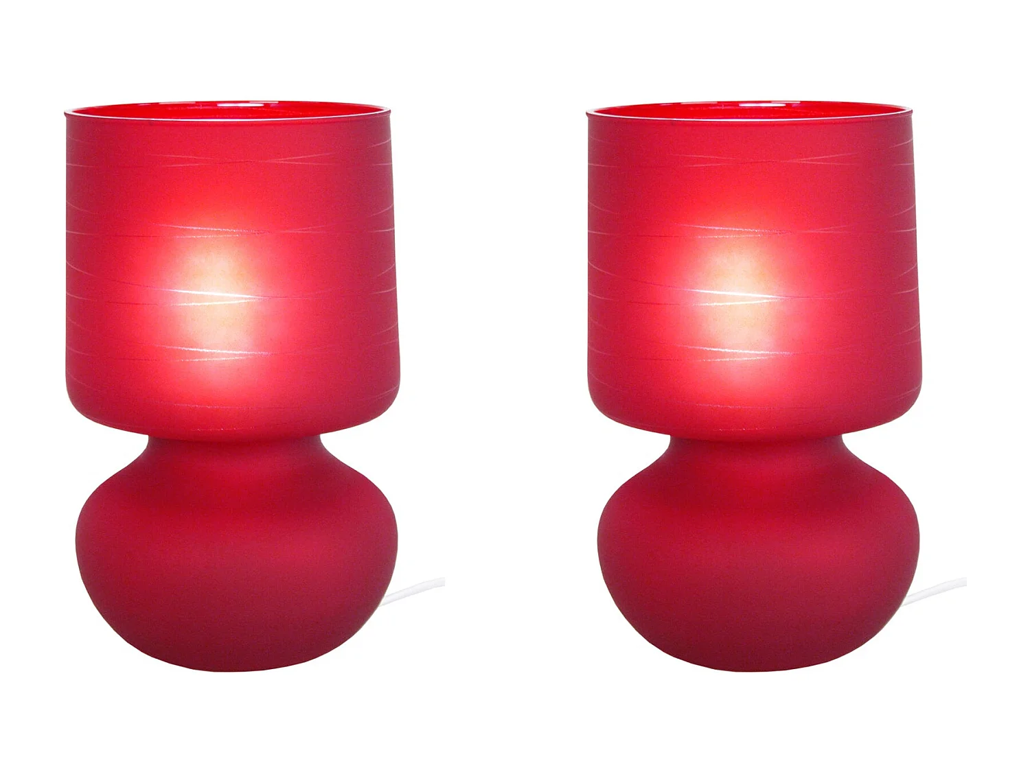 Abajur TOSEL CARAFE BOULES LT2 tecido garrafa preto D20 x  H34  cm