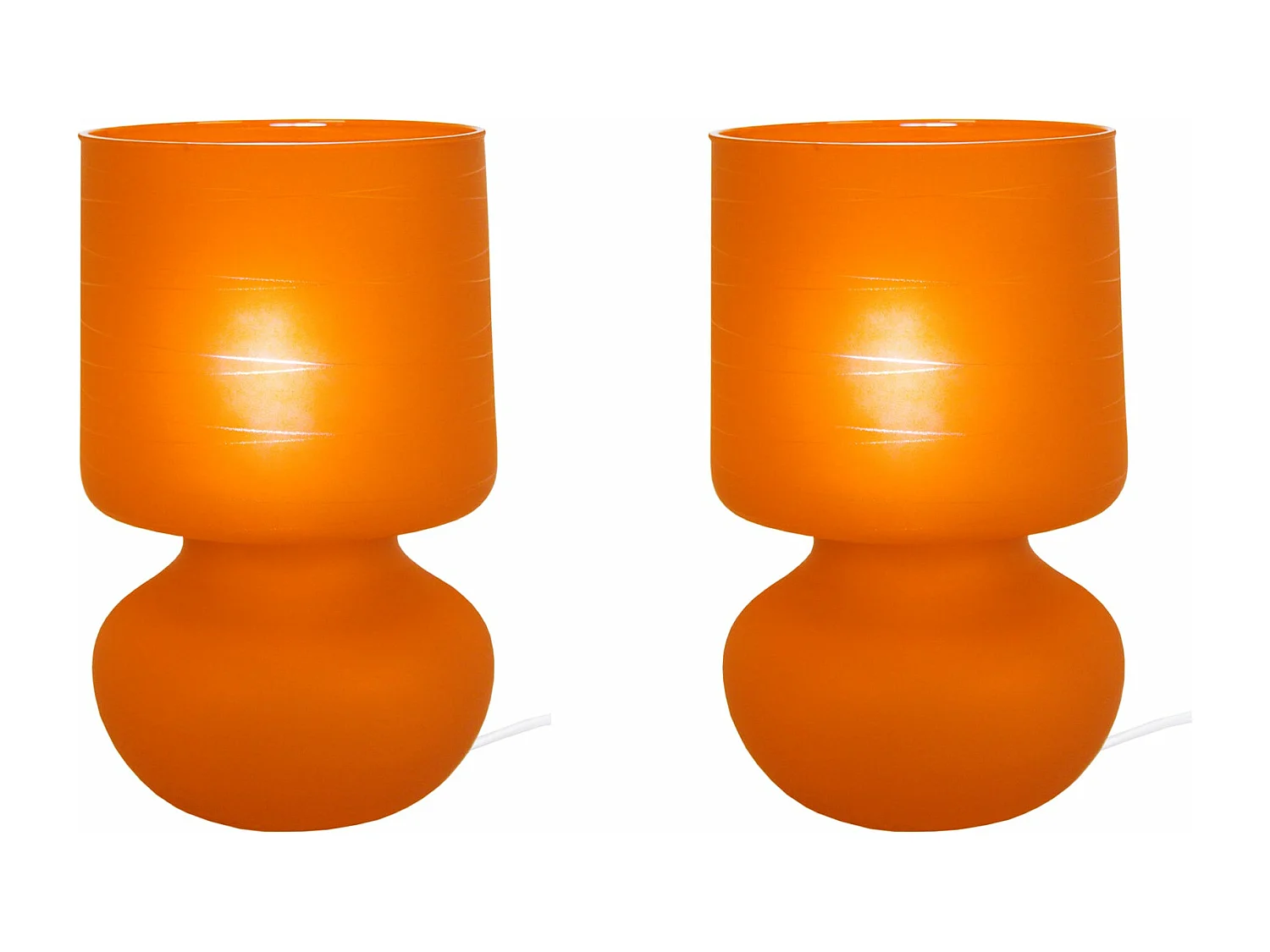 Abajur TOSEL CARAFE BOULES LT2 tecido garrafa claro D20 x  H34  cm