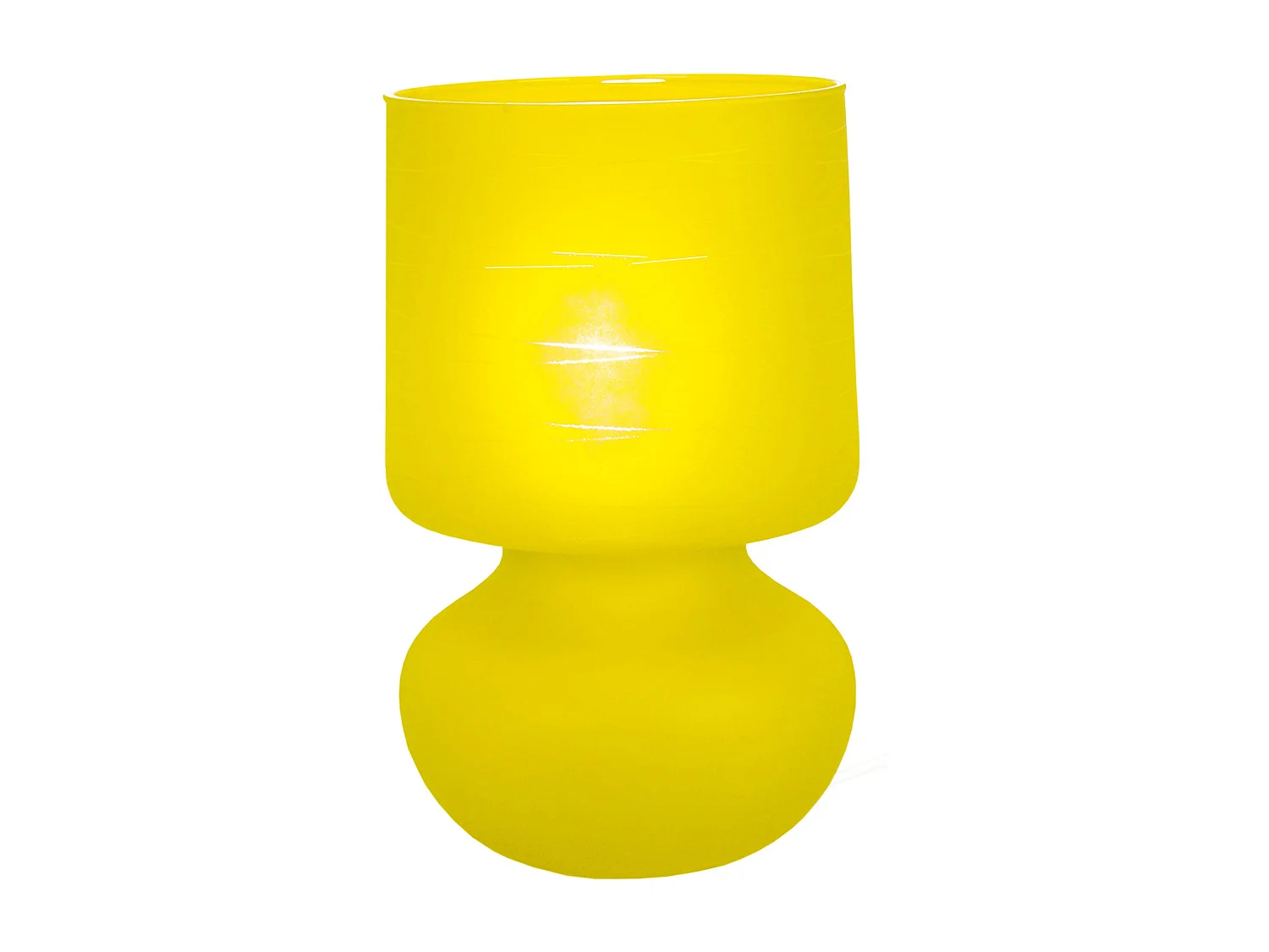 Lámpara de noche TOSEL ,vidrio,Gris , A 24xD14xP14cm