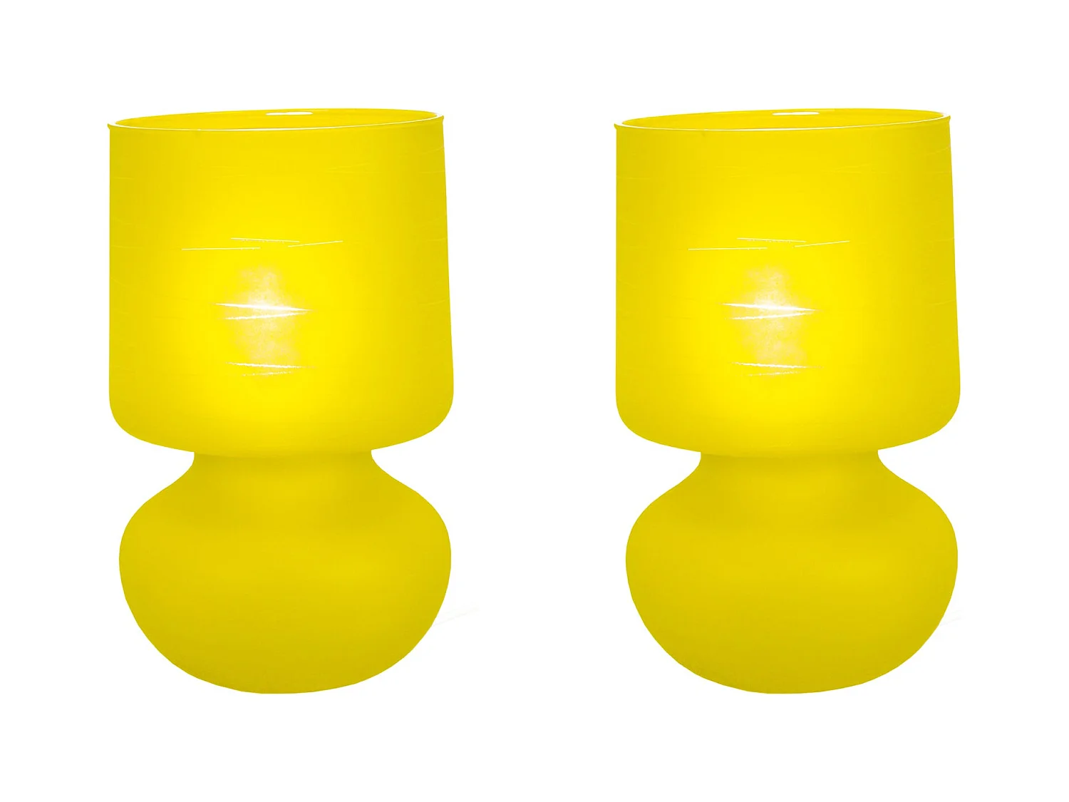 Lampe de Chevet TOSEL ,verre,Gris , H 24xD14xP14cm