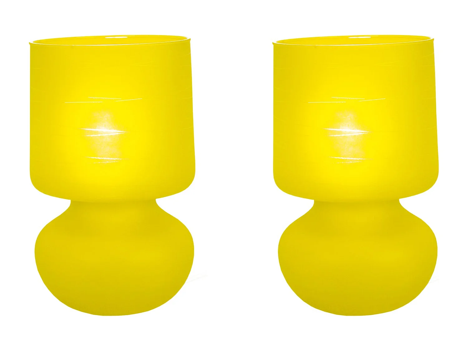 Lámpara de noche TOSEL ,vidrio,Gris , A 24xD14xP14cm