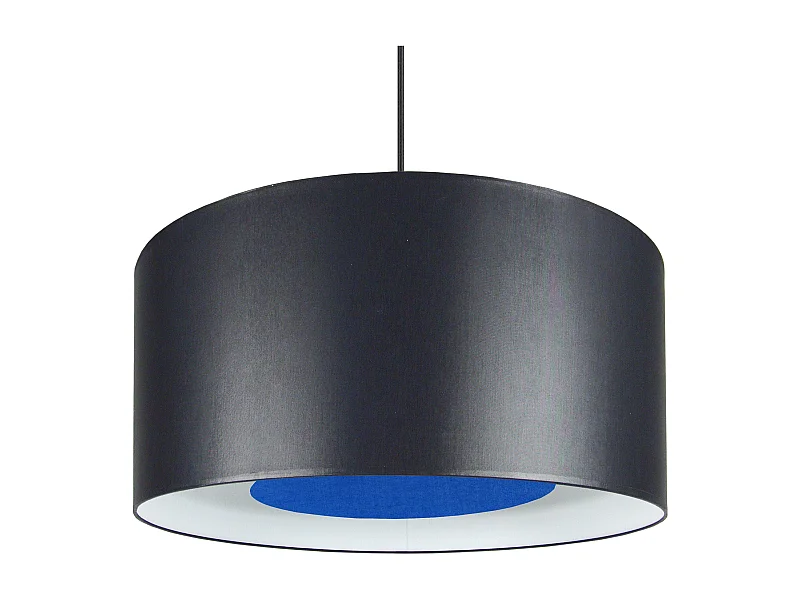 Suspensión  TOSEL ,tela ,Negro ,A80xD35xP35cm