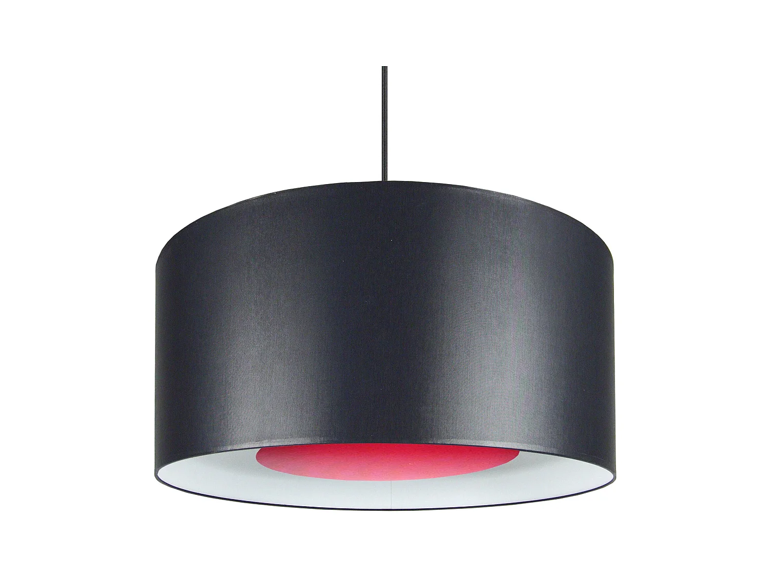 Suspension TOSEL ,tissu,Noir ,H80xD35xP35 cm