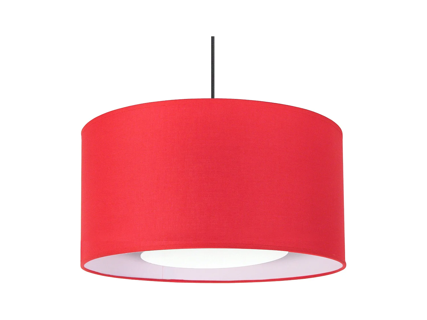 Suspension  TOSEL ,tissu,Rouge ,H80xD35xP35cm