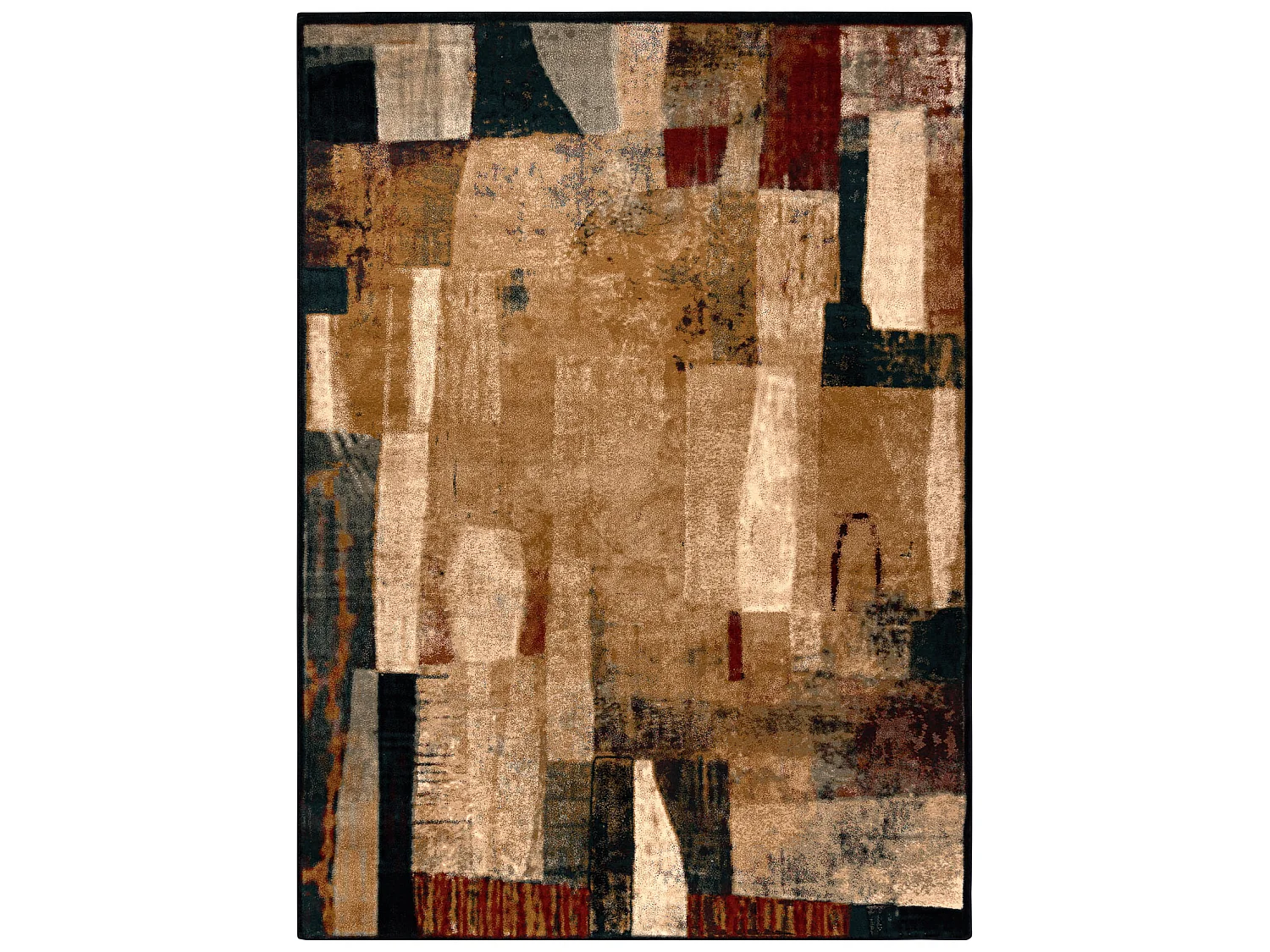 Wollteppich OMEGA KIOTO Abstraktion rot 200x300 cm