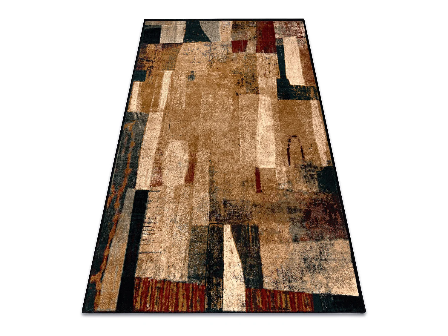 Tapis en laine OMEGA KIOTO abstraction rouge 200x300 cm