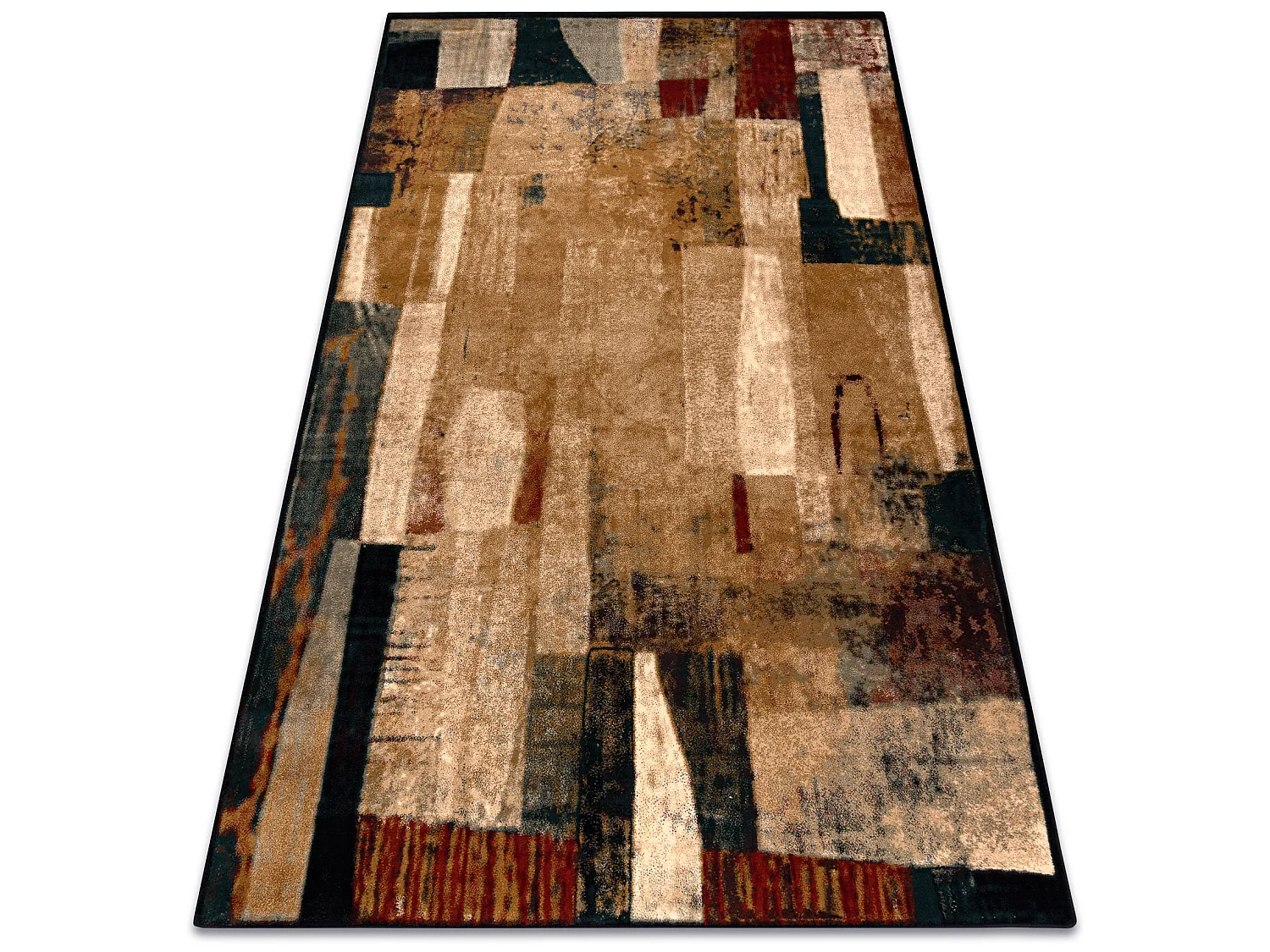 Wollteppich OMEGA KIOTO Abstraktion rot 200x300 cm