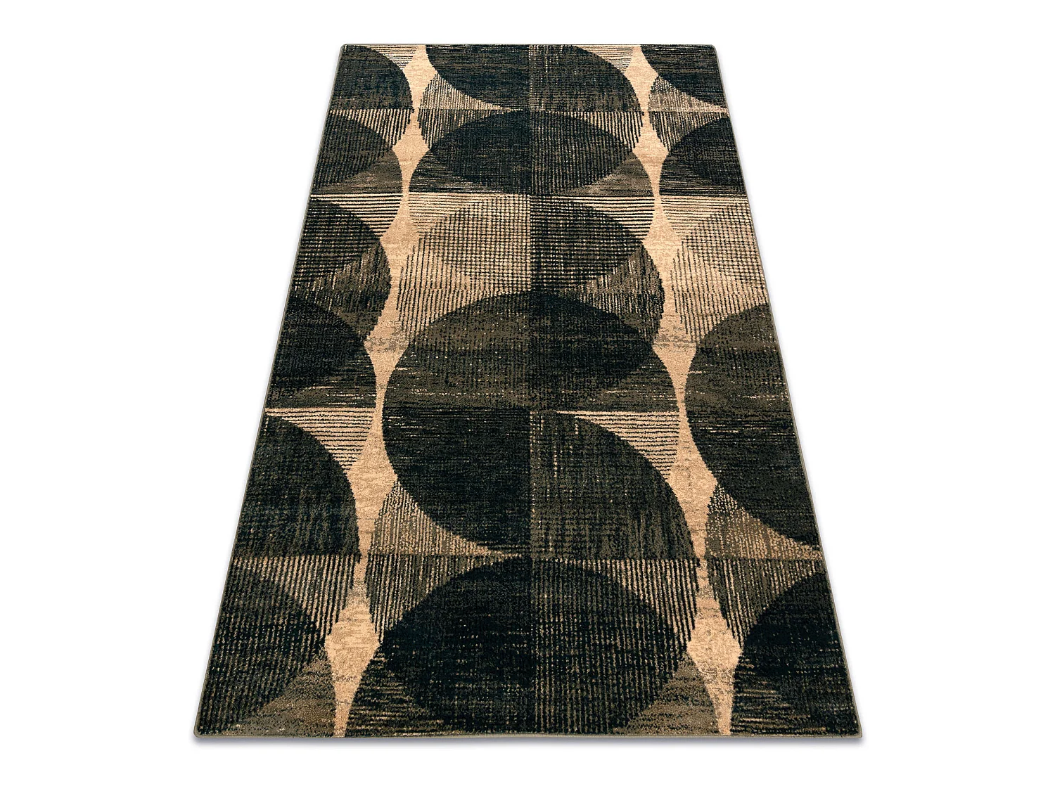 Tapijt OMEGA FADO geometrisch jadeit groen  200x300 cm
