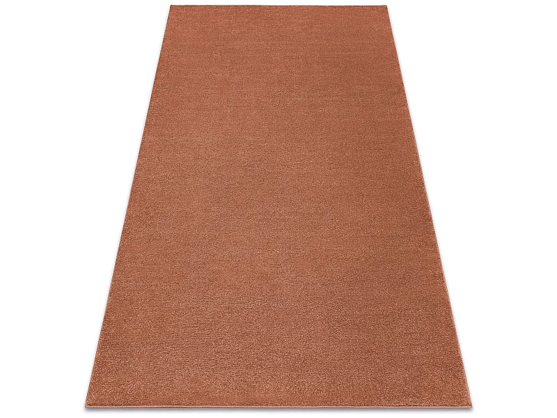 Alfombra SOFTY llanura color sólido terracota 280x370 cm