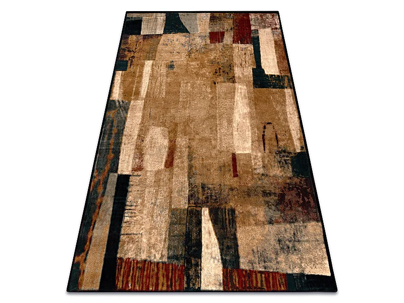 Tapis en laine OMEGA KIOTO abstraction rouge 235x350 cm