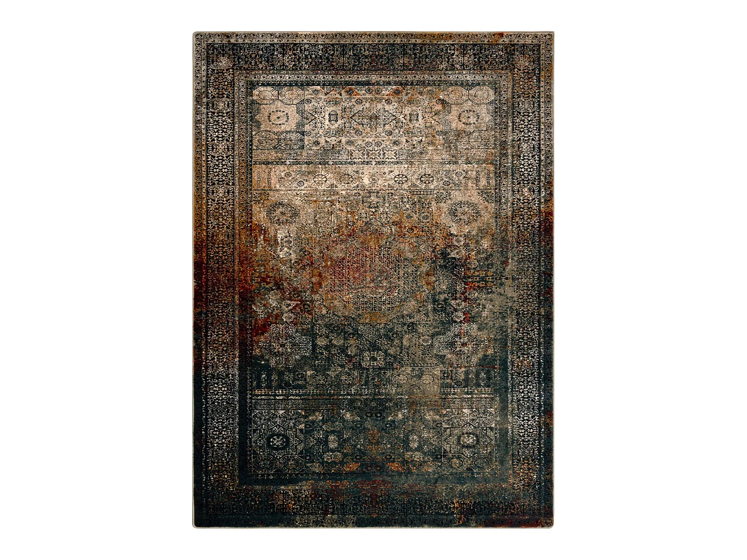 Tapijt OMEGA MAMLUK Rozet vintage smaragd 170x235 cm