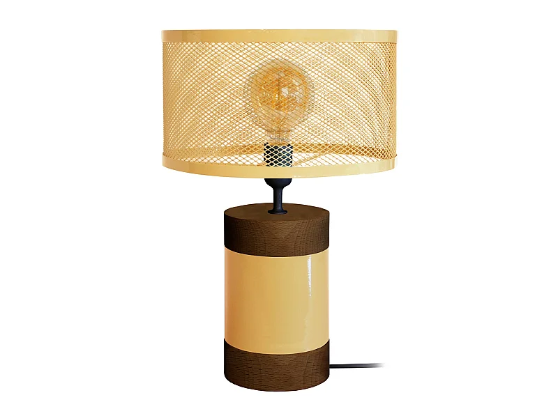 Abajur TOSEL REFLECTS tecido cônico roxo D35 x  H47  cm