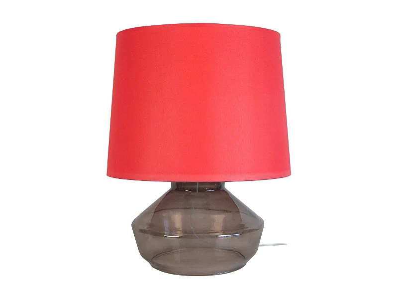 Candeeiro de mesa TOSEL TRIDENT tecido tripé preto D30 x  H62  cm