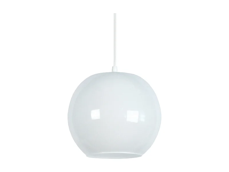 Suspension TOSEL ,verre,Blanc ,H77xD20xP 20cm