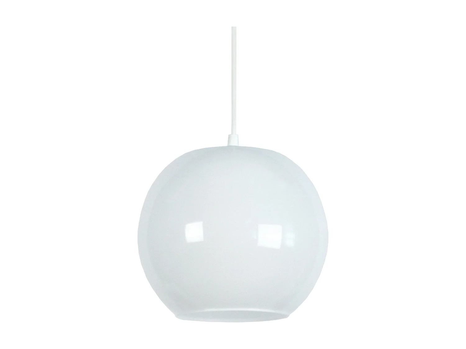 Suspension TOSEL ,verre,Blanc ,H77xD20xP 20cm