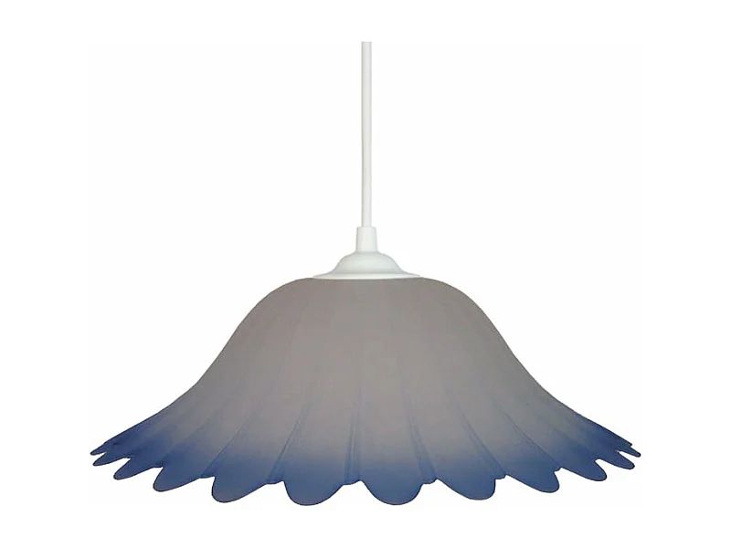 Suspensão TOSEL  PETALI vidro cúpula cetim D45 x  H74  cm