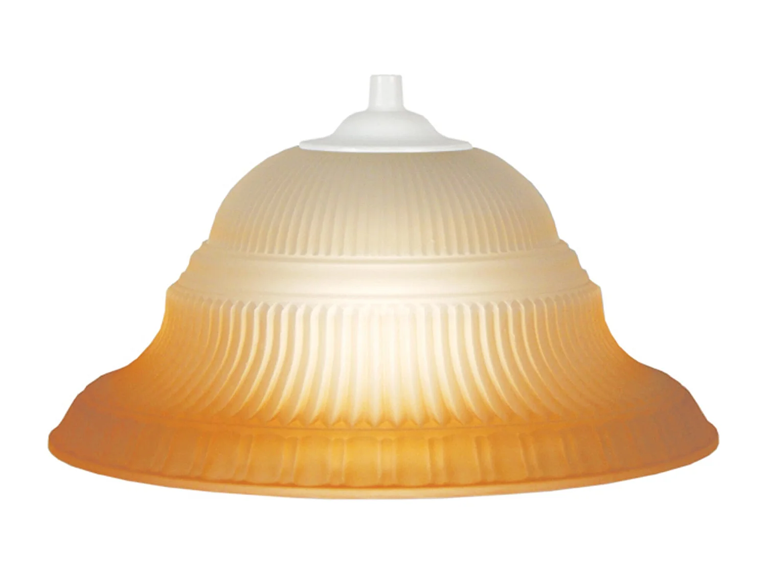 Suspensão TOSEL  AMERICA vidro cúpula laranja D23 x  H70  cm