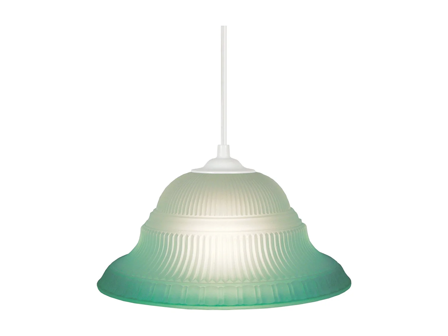 Suspensão TOSEL  AMERICA vidro cúpula Verde D23 x  H70  cm