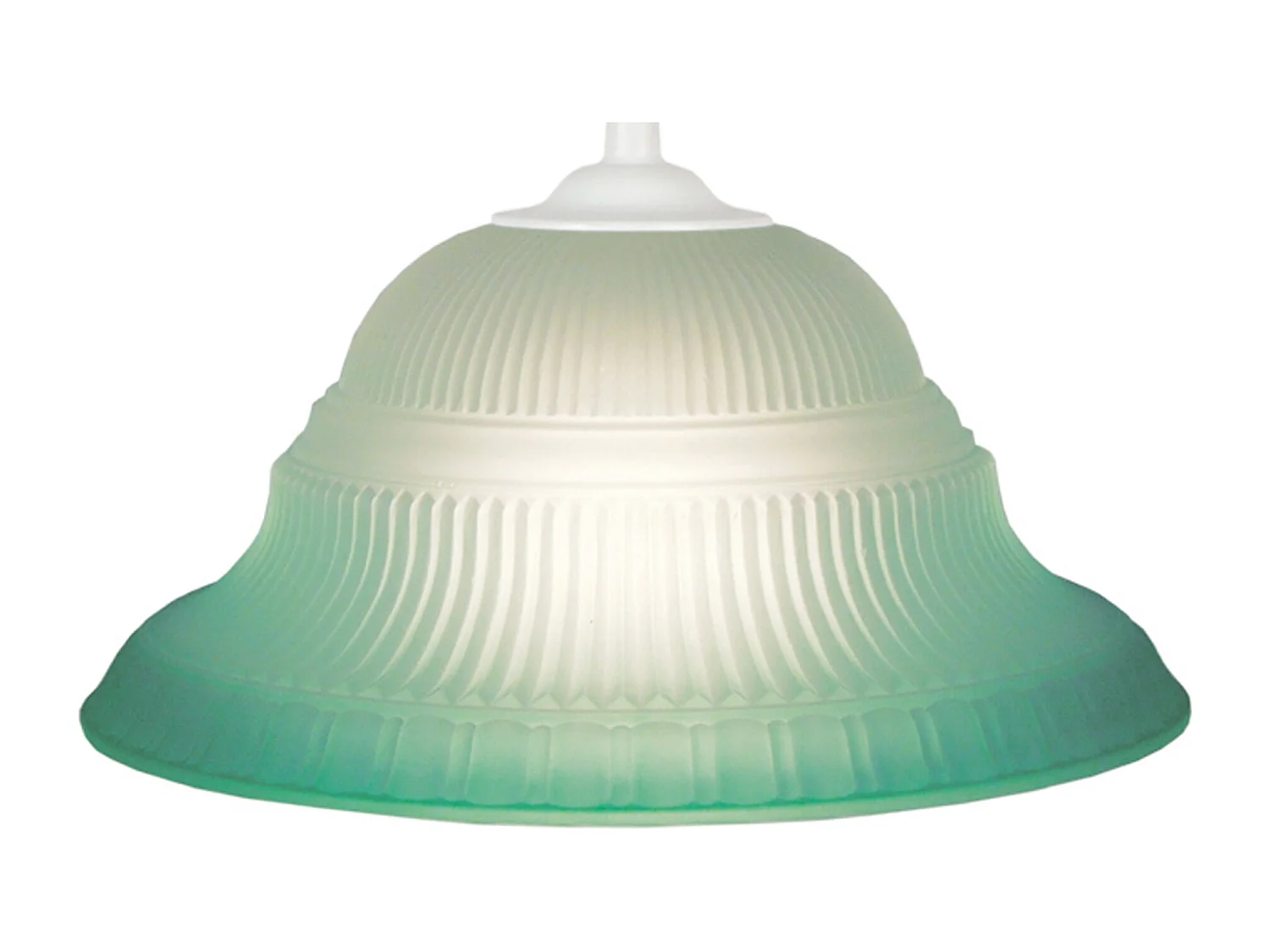 Suspensão TOSEL  AMERICA vidro cúpula Verde D23 x  H70  cm