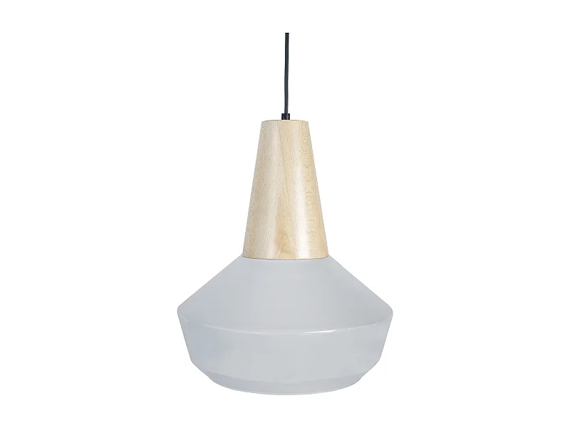 Suspensão TOSEL  ESPOO cordão de algodão globo branco D25 x  H90  cm