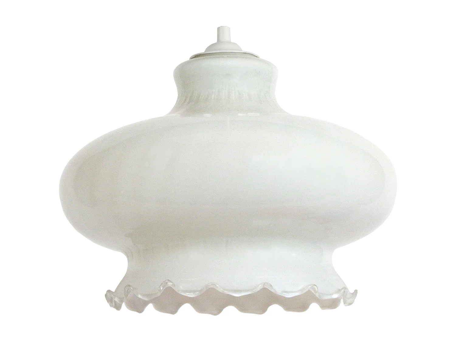 Suspensão TOSEL  AVILA vidro abaulado opala D17,5 x  H80  cm