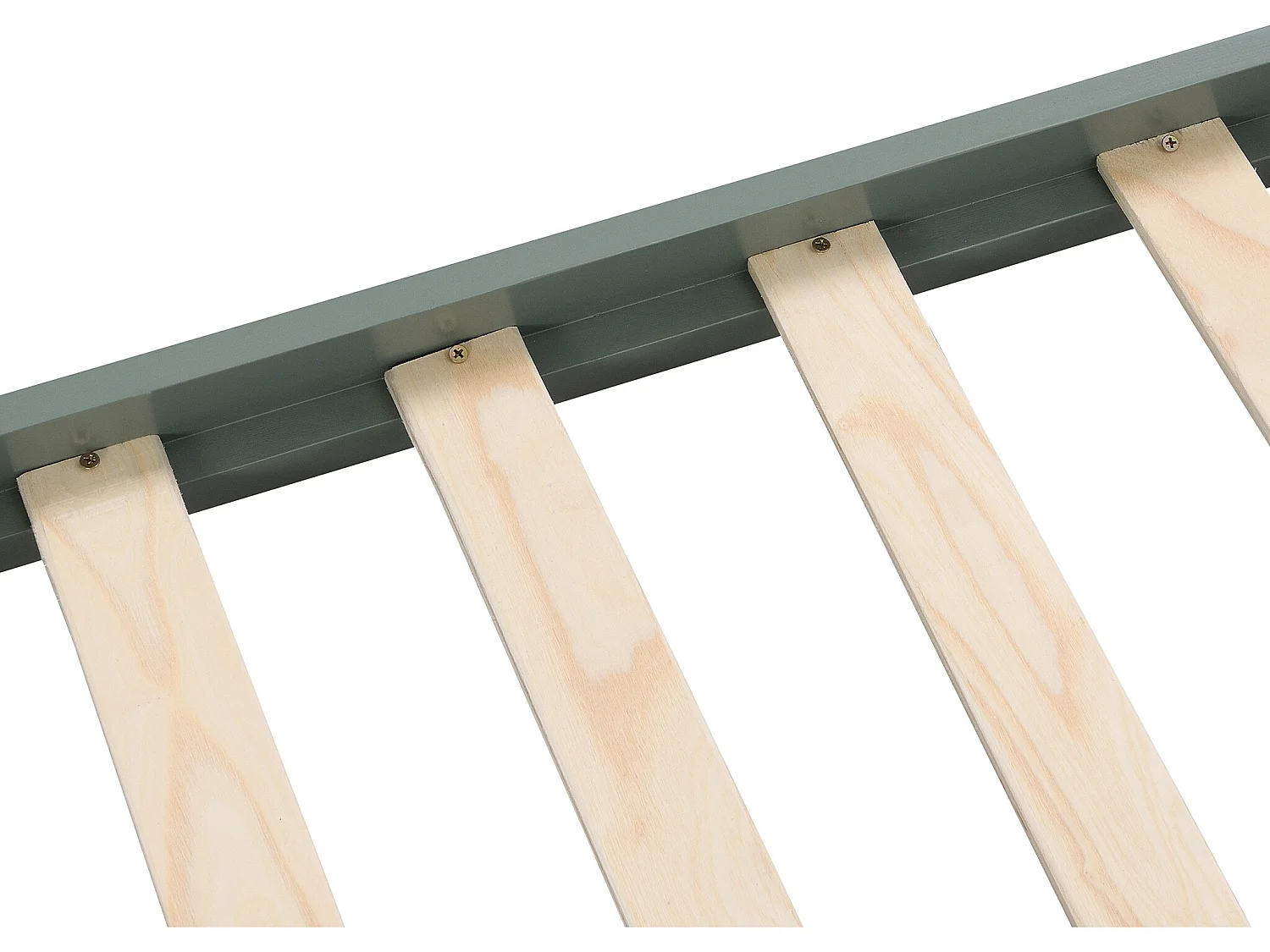 Letto tepee 90 x 190 cm Abete Naturale e Verde + Materasso - SIOUX