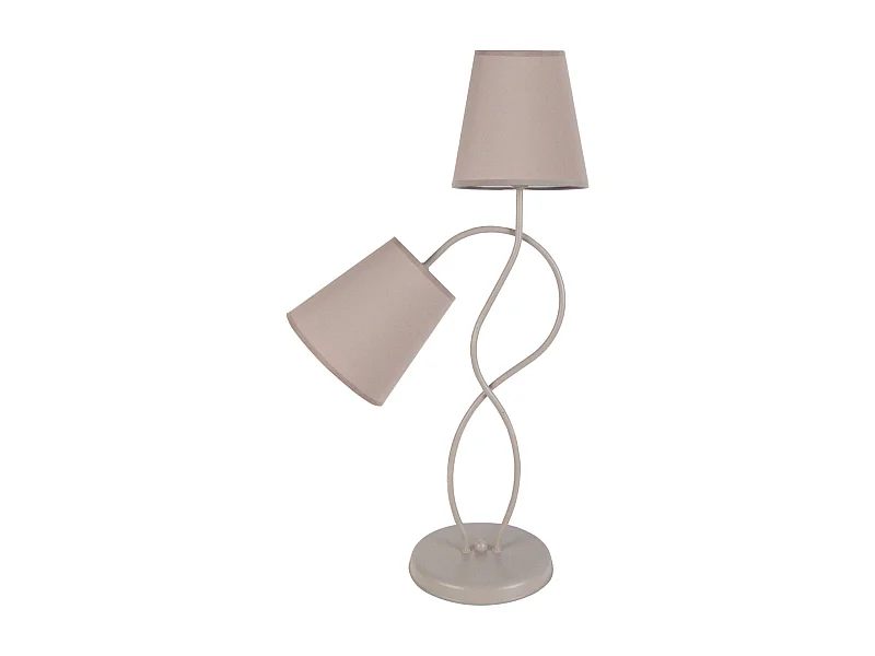 Abajur TOSEL LOTUS metal meia tigela malva D16 x  H17  cm