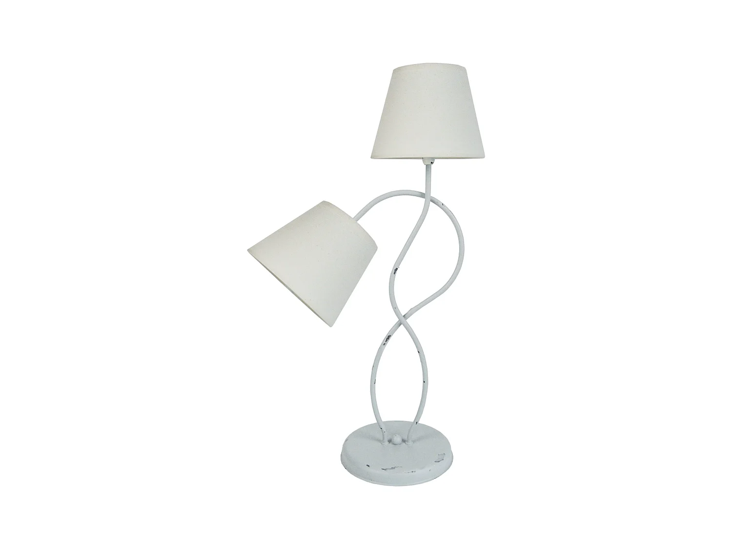 Lampe de Chevet TOSEL ,métal,Blanc   ,H65xD40xP40cm