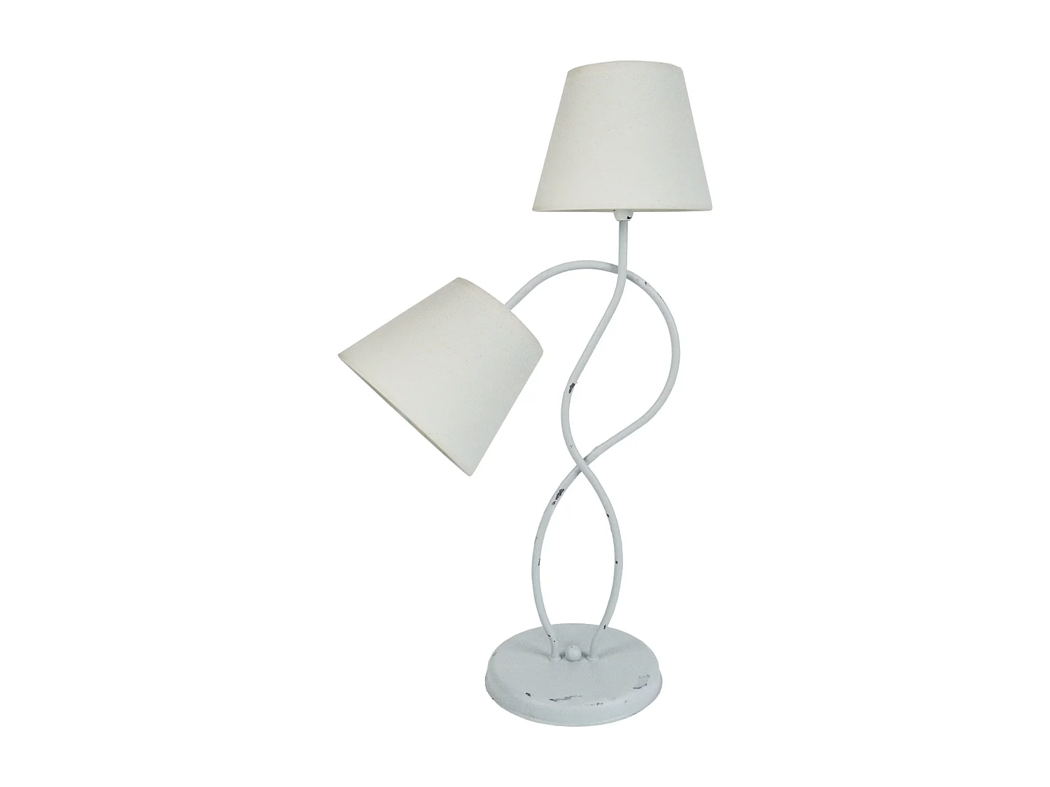 Lampe de Chevet TOSEL ,métal,Blanc   ,H65xD40xP40cm